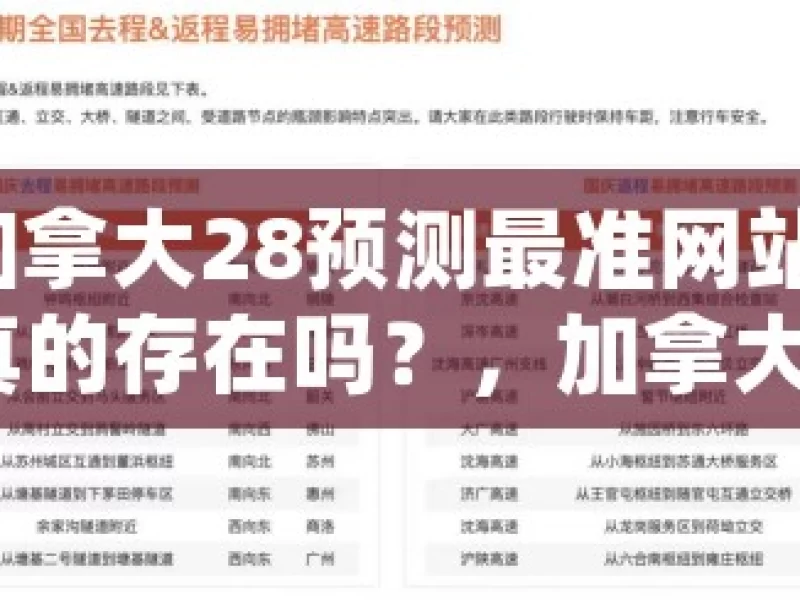 加拿大28预测最准网站，真的存在吗？，加拿大28预测网站的真相