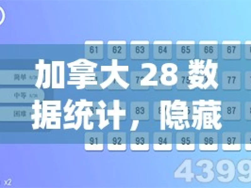 加拿大 28 数据统计，隐藏着怎样的秘密？，探究加拿大 28 数据统计秘密