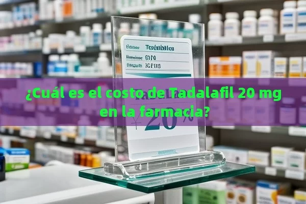 ¿Cuál es el costo de Tadalafil 20 mg en la farmacia?