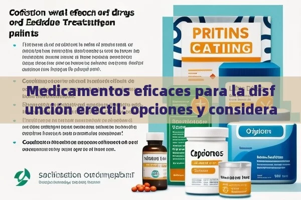 Medicamentos eficaces para la disfunción erectil: opciones y consideraciones - La Solución para la Eyaculación Precoz