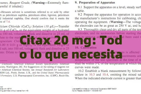 Citax 20 mg: Todo lo que necesitas saber sobre este medicamento. - La Solución para la Eyaculación Precoz