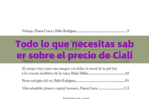 Todo lo que necesitas saber sobre el precio de Cialis en España - La Solución para la Eyaculación Precoz