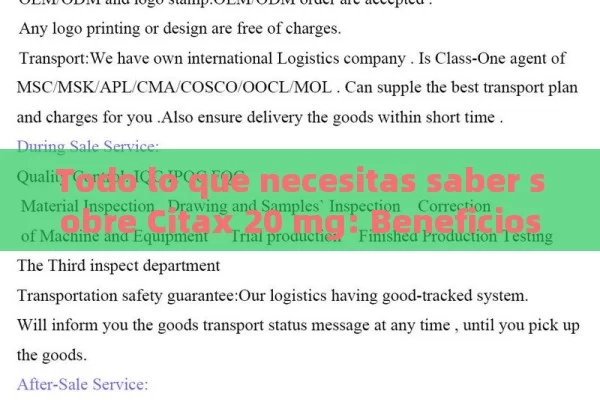 Todo lo que necesitas saber sobre Citax 20 mg: Beneficios, usos y precauciones - La Solución para la Eyaculación Precoz